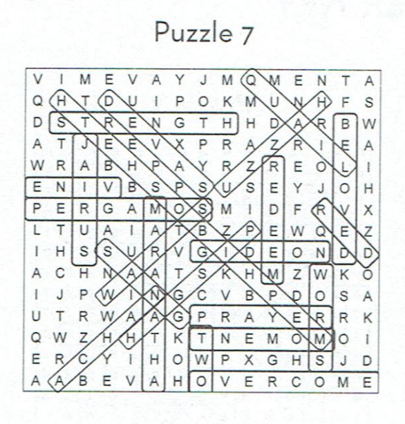 Puzzle answer key
